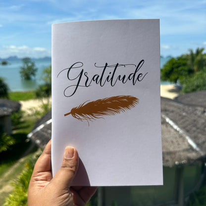 Gratitude Diary (Golden Feather)-For Positivity and Calmness