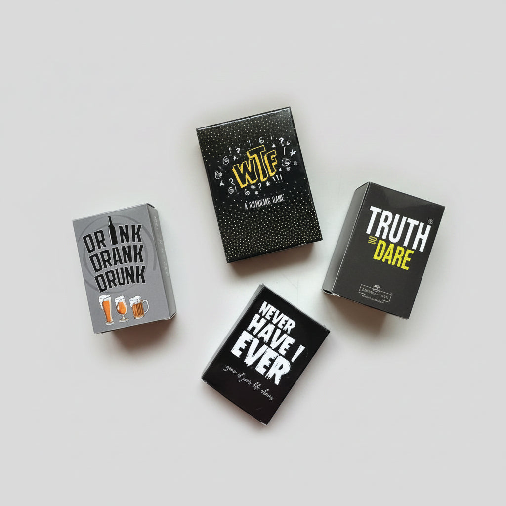 Ultimate Drinking Games Party Pack – Truth or Dare, WTF, Drink Drank Drunk, and Never Have I Ever