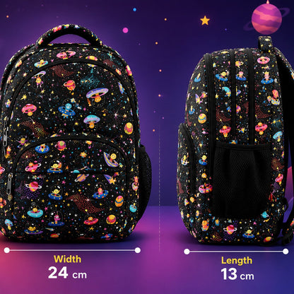 Galaxy Adventure School Backpack – Lightweight Water-Resistant Backpack
