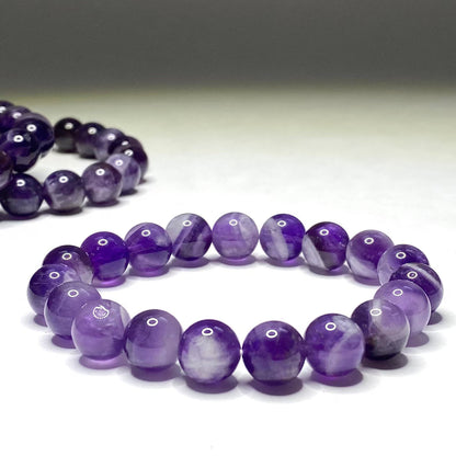 100% Natural Amethyst Stone Bracelet - For Calmness & Spiritual Growth