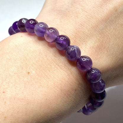 100% Natural Amethyst Stone Bracelet - For Calmness & Spiritual Growth