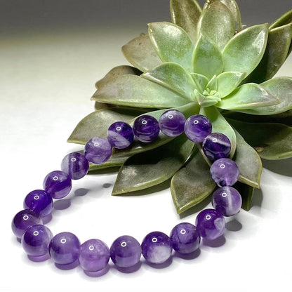 100% Natural Amethyst Stone Bracelet - For Calmness & Spiritual Growth