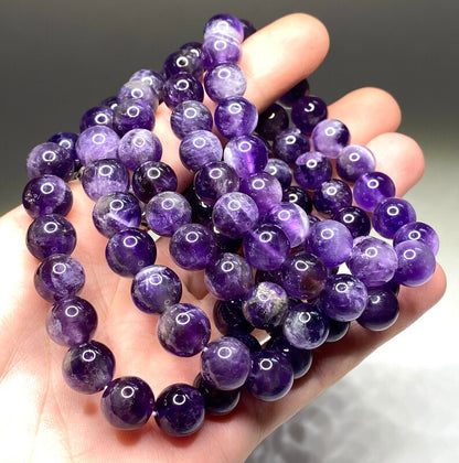 100% Natural Amethyst Stone Bracelet - For Calmness & Spiritual Growth