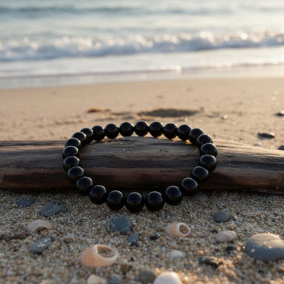 Black Tourmaline Bracelet – 100% Natural Protection Crystal