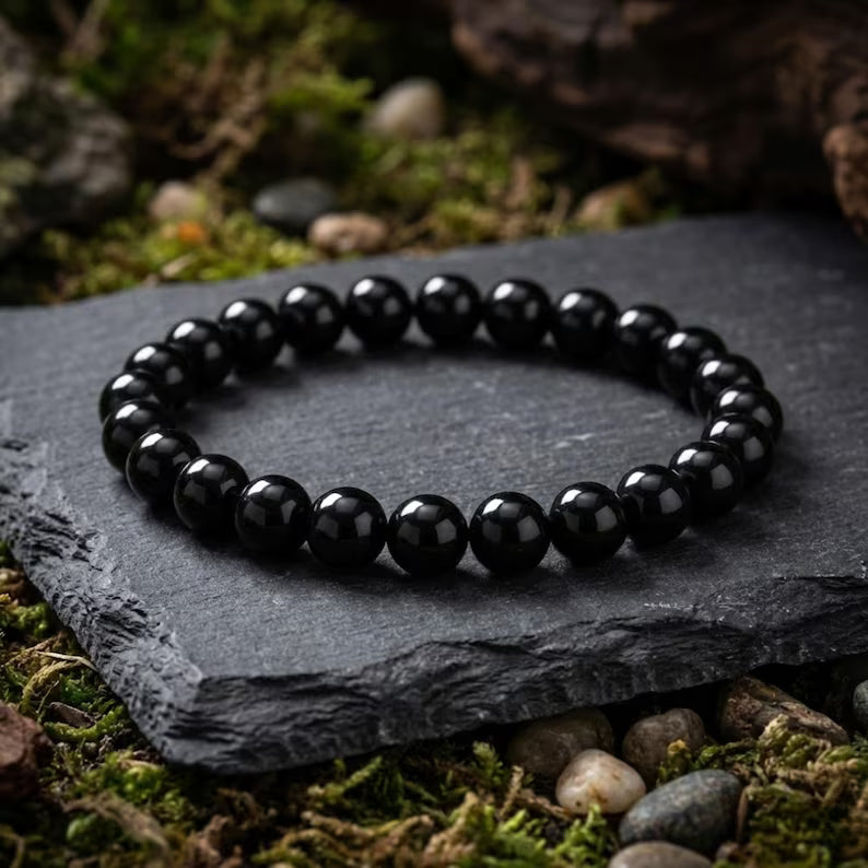 Black Tourmaline Bracelet – 100% Natural Protection Crystal