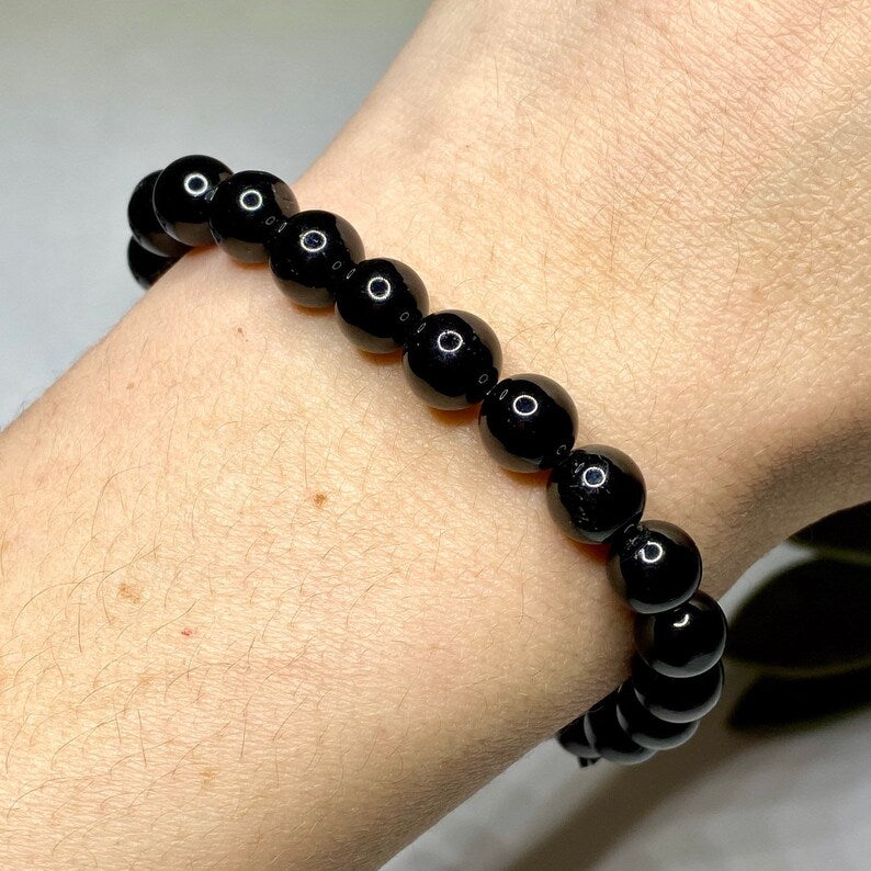 Black Tourmaline Bracelet – 100% Natural Protection Crystal