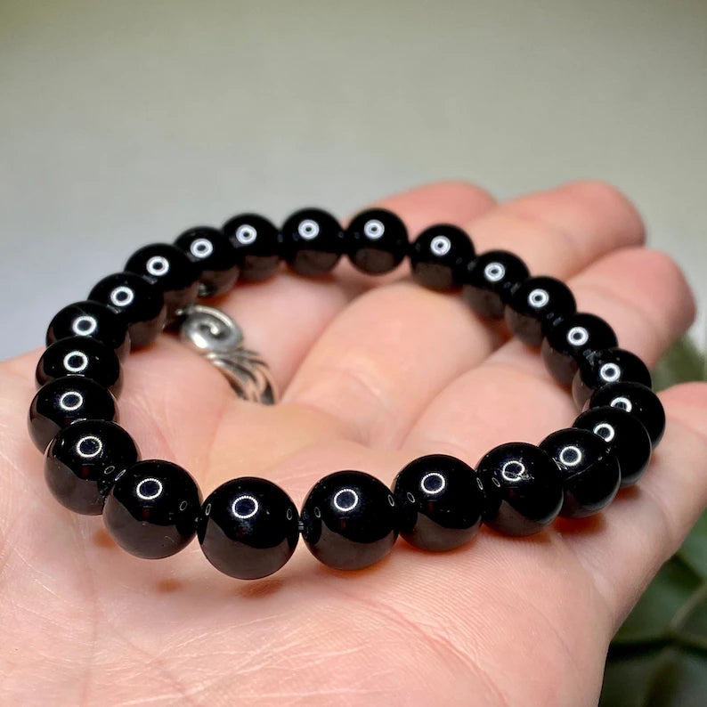 Black Tourmaline Bracelet – 100% Natural Protection Crystal