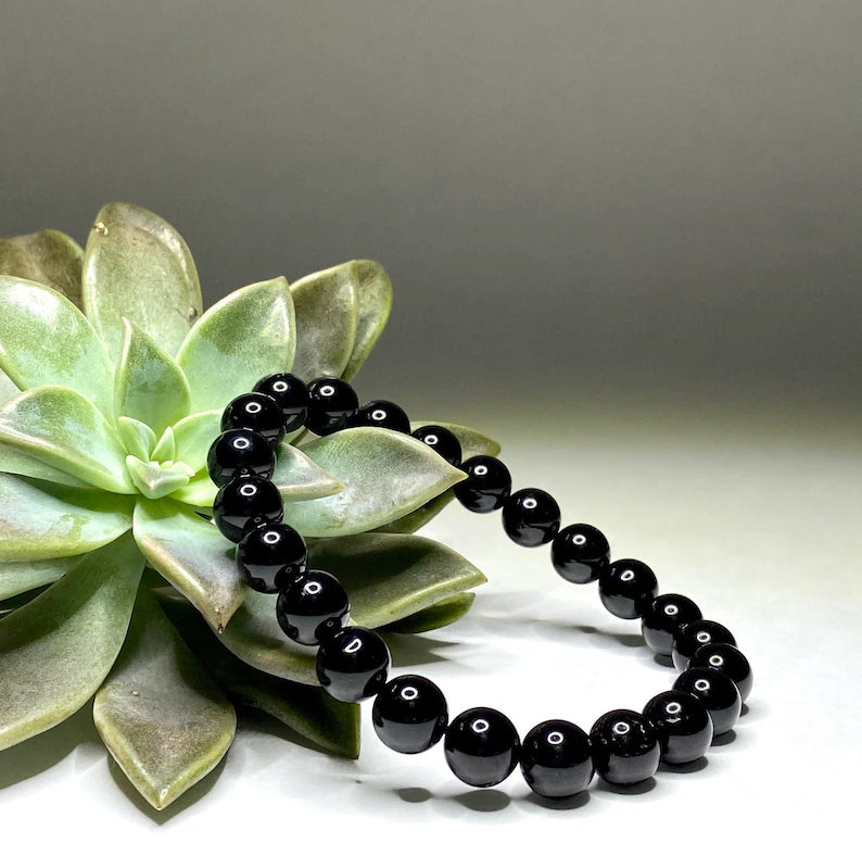 Black Tourmaline Bracelet – 100% Natural Protection Crystal