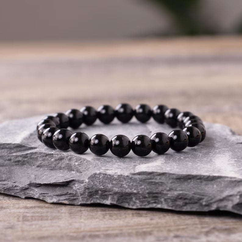 Black Tourmaline Bracelet – 100% Natural Protection Crystal
