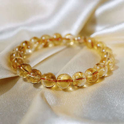 Premium Citrine Bracelet – Solar Plexus Chakra Crystal
