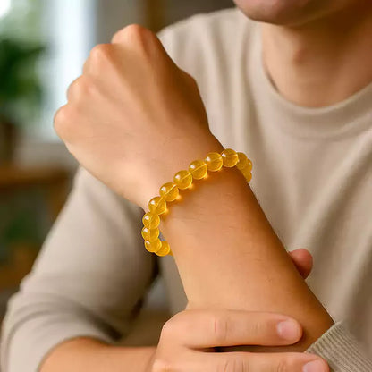 Premium Citrine Bracelet – Solar Plexus Chakra Crystal