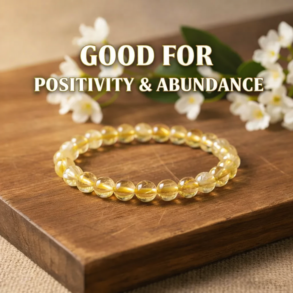 Premium Citrine Bracelet – Solar Plexus Chakra Crystal