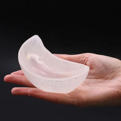 Selenite Moon Charging Bowl – Crystal Charging & Energy Cleansing!