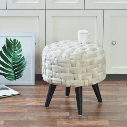 Tussle Stool- Living Room Decor, Soft and Cozy!