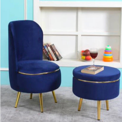Comfort Duo- Luxurious & chic combination of a chair and ottoman!