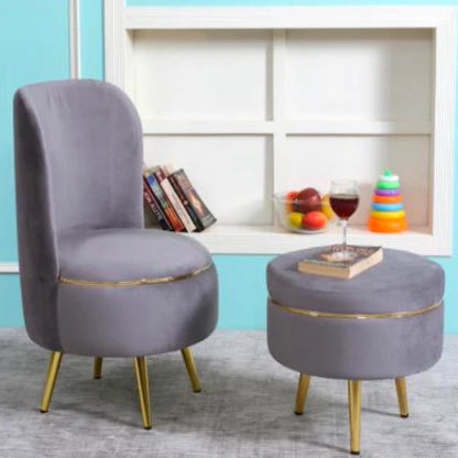 Comfort Duo- Luxurious & chic combination of a chair and ottoman!