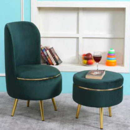 Comfort Duo- Luxurious & chic combination of a chair and ottoman!