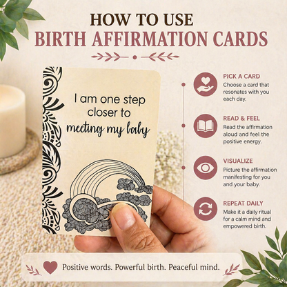 Positive Birth Affirmations- For Our Lovely Mom-To-Be :)