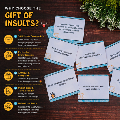 Gift of Insults – The Ultimate Roast & Banter Card Game!