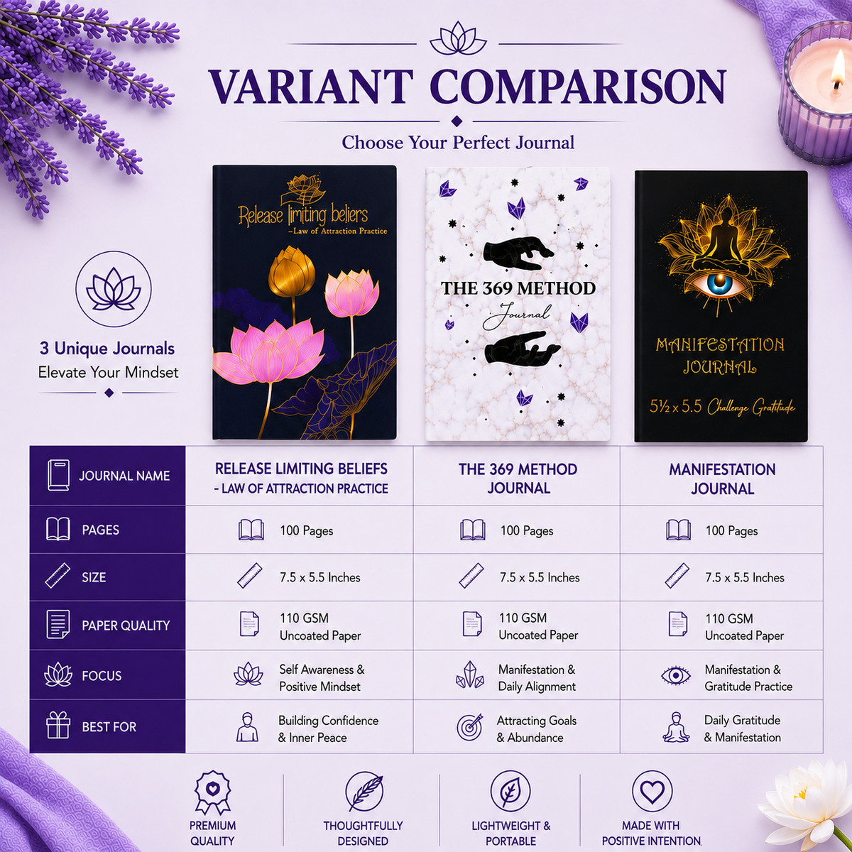 Manifestation Mastery Bundle  – Tools for Abundance, Positivity, and Success!