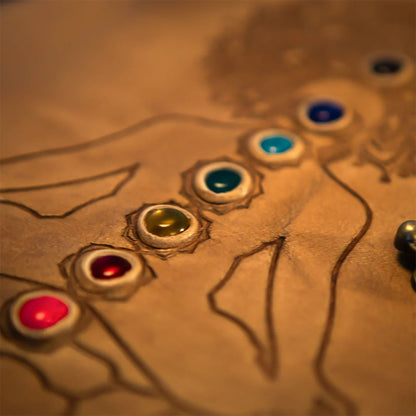 Seven Chakra Diary - with 7 Authentic Semi Precious Crystals for intention, manifestation, gratitude, Dream journaling