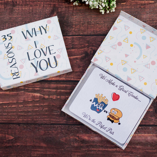 35 Reasons Why I Love You – Romantic Cards for Couples