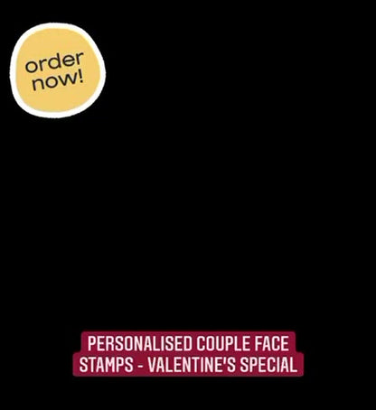 Personalized Couple Photo Stamp – Custom Rubber Stamp with Names – Ideal for Wedding Invites, Anniversary Gifts, and DIY Projects