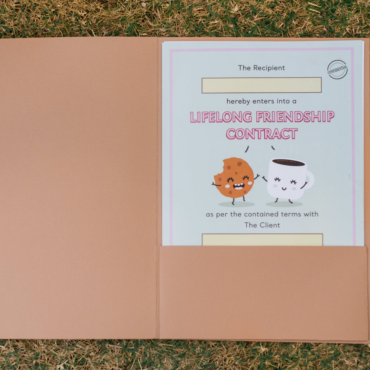 Lifelong Friendship Contract – A Fun & Quirky Gift for Best Friends