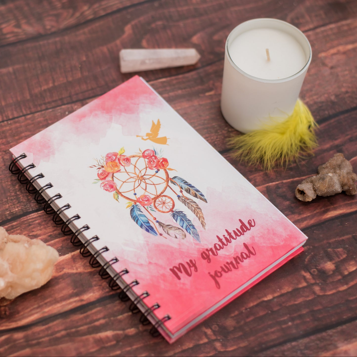 My Gratitude Journal Diary with Mood Tracker – Daily Affirmations & Reflection Notebook, Self-Care Planner for Mindfulness & Positivity, Spiral Bound