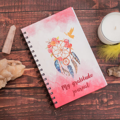 My Gratitude Journal Diary with Mood Tracker – Daily Affirmations & Reflection Notebook, Self-Care Planner for Mindfulness & Positivity, Spiral Bound