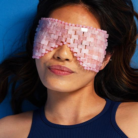 ROSE QUARTZ EYE MASK - GET SOME SELF-LOVE & DE-STRESS!