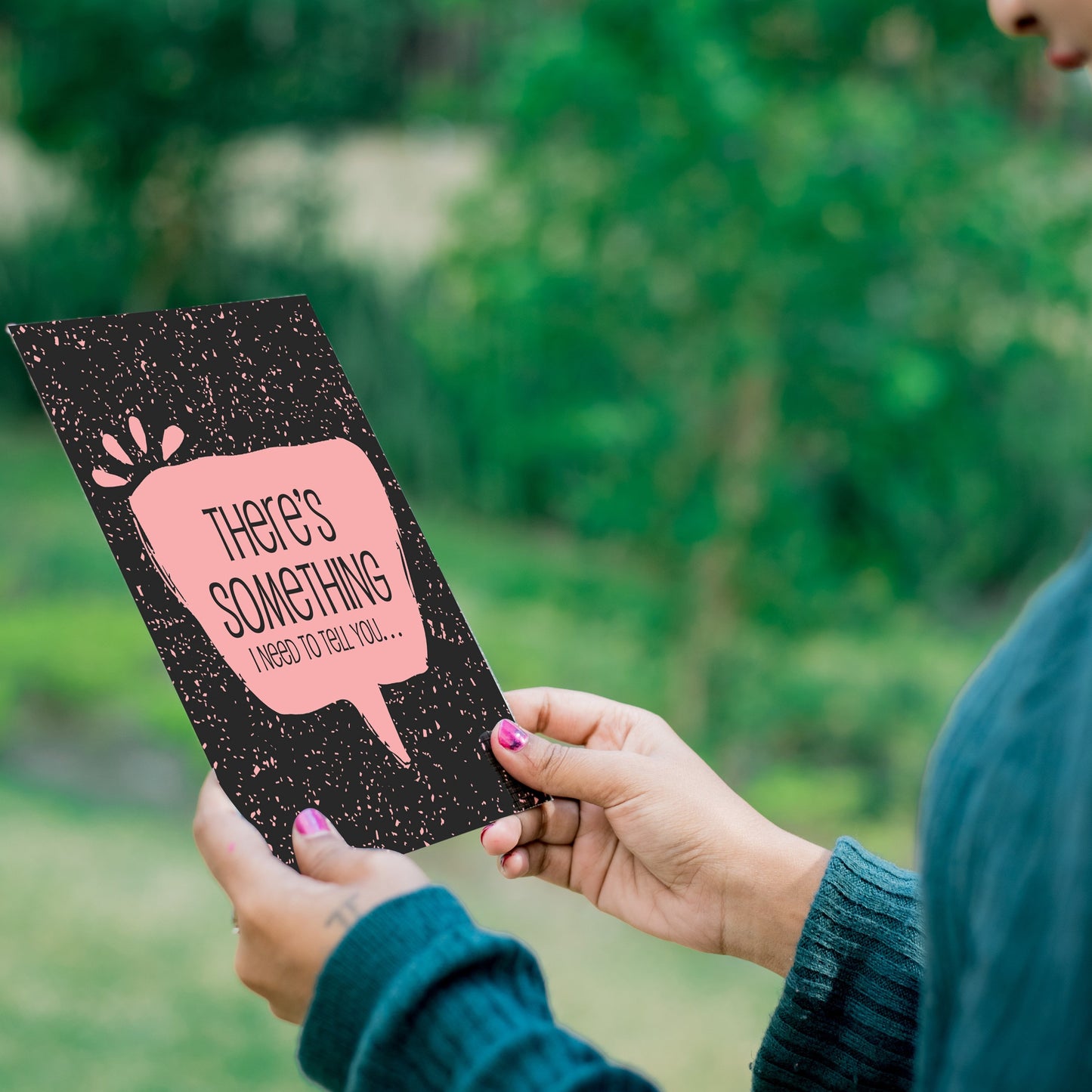 There's Something I Need To Tell You - Express Your Feelings with a Quirky Mirror Card