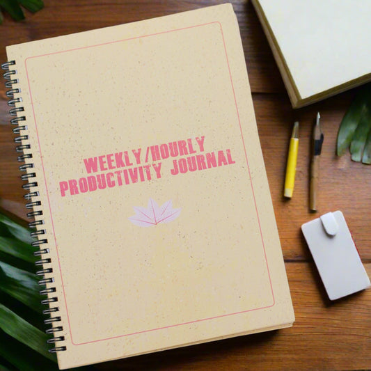 Weekly/Hourly Productivity Journal – Time Management Planner for Goal Tracking
