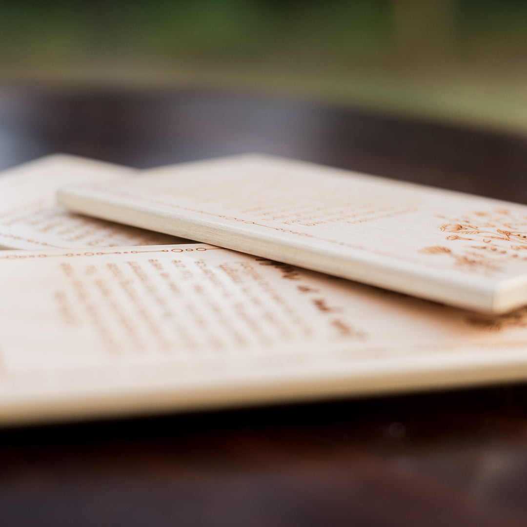 Love Wooden Cards