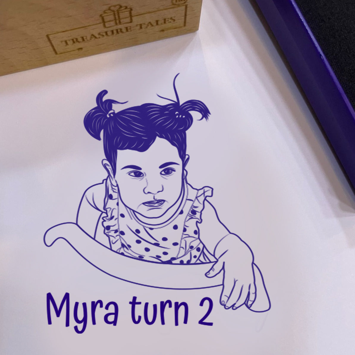 Personalized Portrait Rubber Stamp – Custom Photo Stamp for Gifts & Celebrations