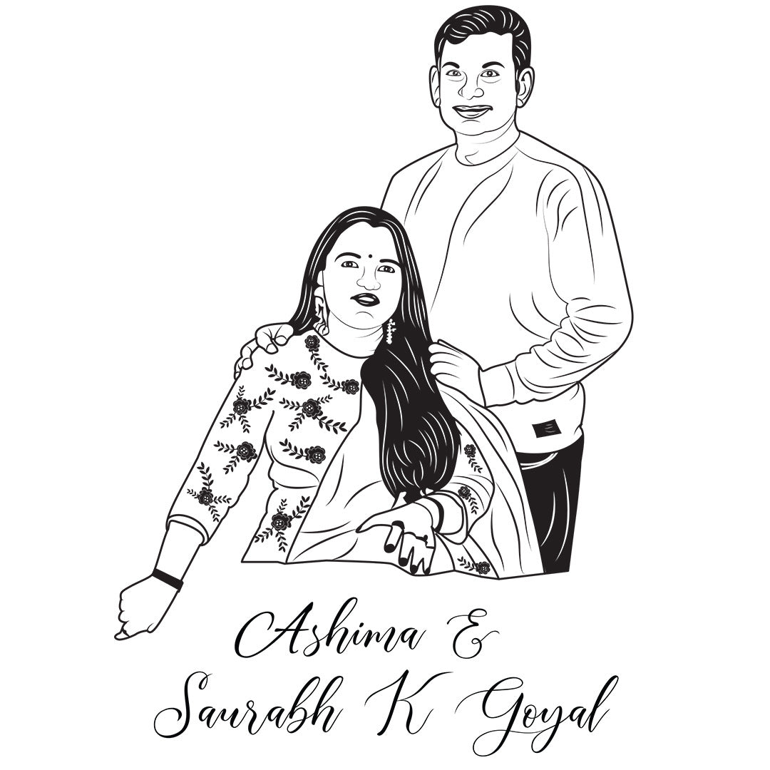 Custom Portrait Drawing for Personalized Birthday Personalize gift and Party