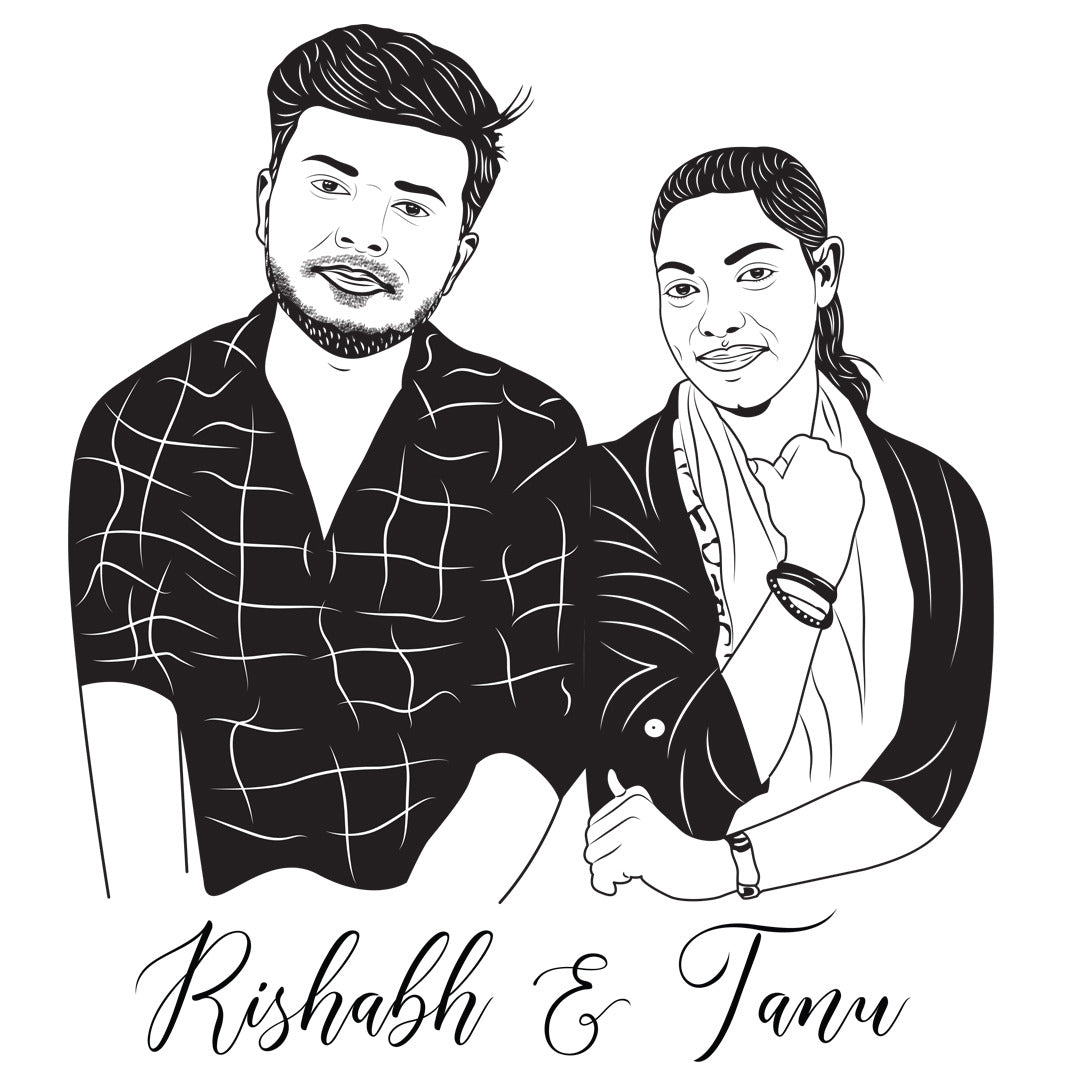 Custom Portrait Drawing for Personalized Birthday Personalize gift and Party
