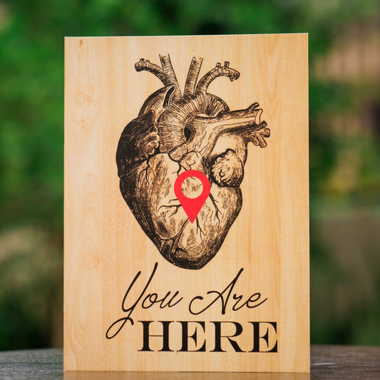 You Are Here – Romantic Greeting Card for Your Loved One