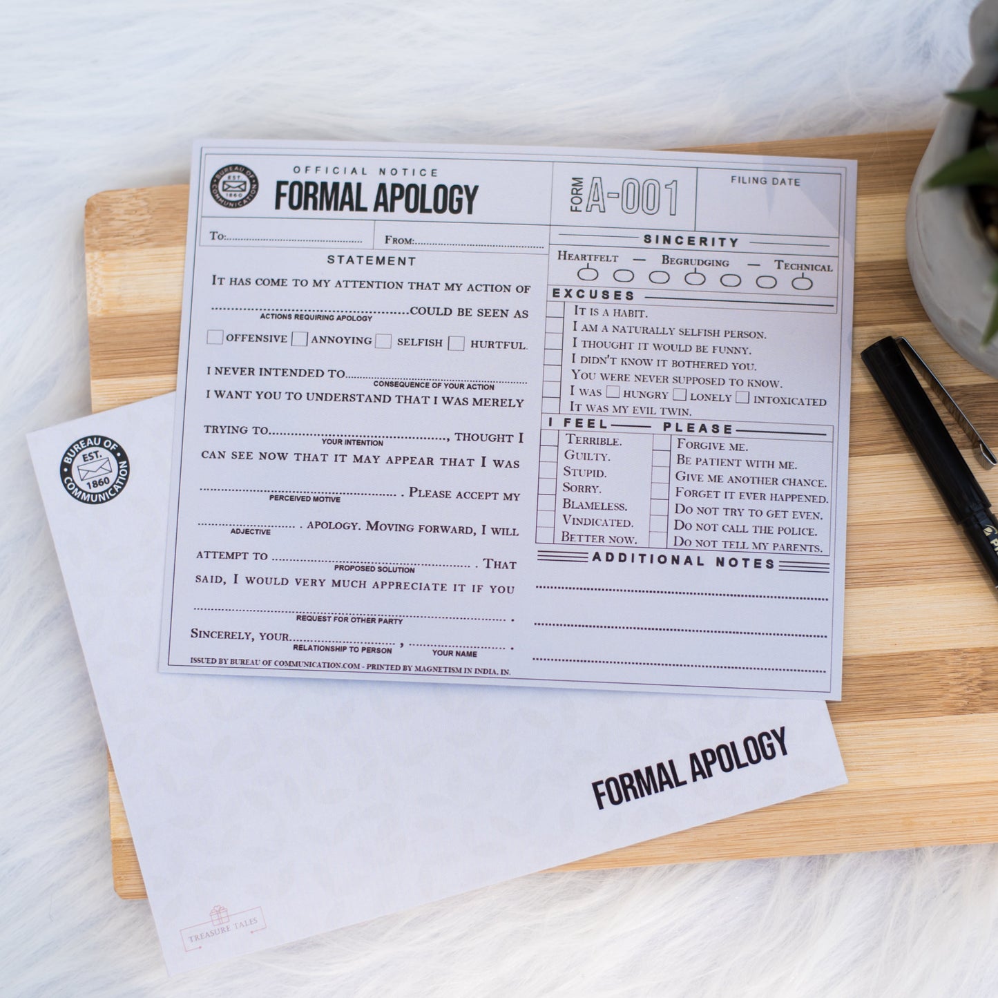 Funny & Quirky Apology Letter – A Lighthearted Way to Say Sorry