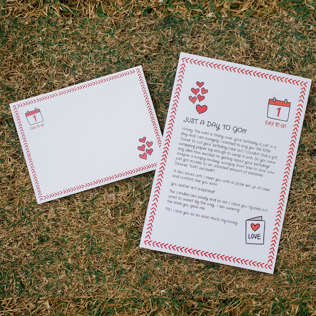 Birthday Countdown Love Letters – 7-Day Romantic Countdown Surprise Gift