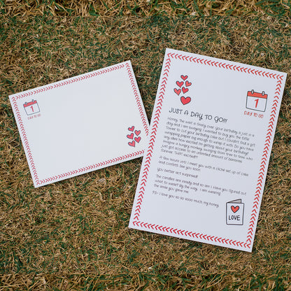 Birthday Countdown Love Letters – 7-Day Romantic Countdown Surprise Gift