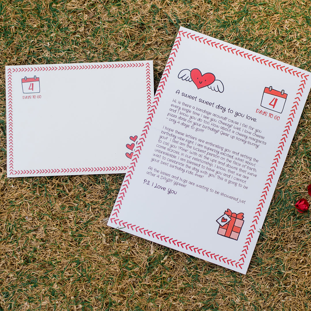 Birthday Countdown Love Letters – 7-Day Romantic Countdown Surprise Gift
