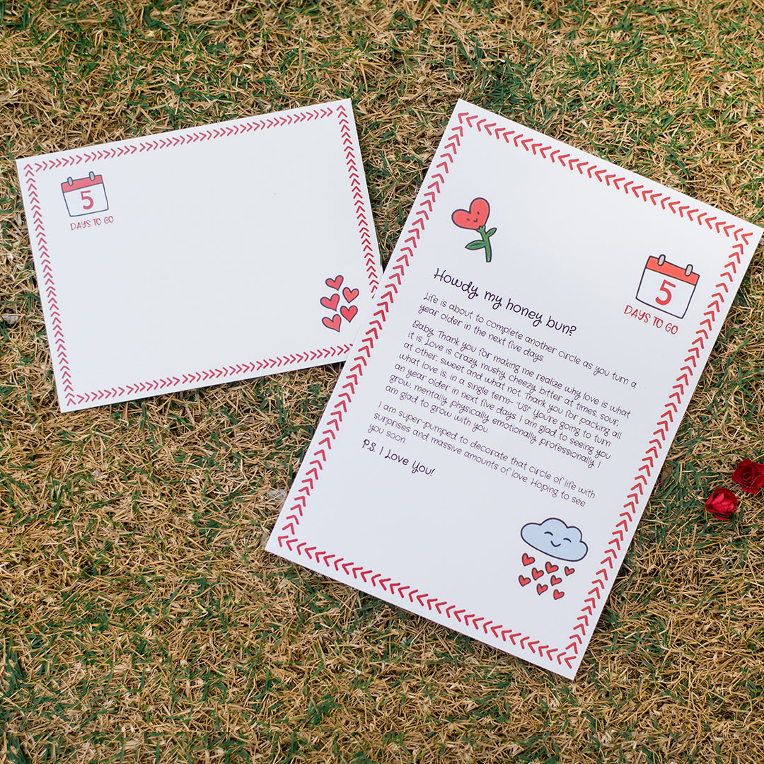 Birthday Countdown Love Letters – 7-Day Romantic Countdown Surprise Gift