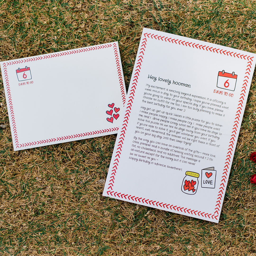 Birthday Countdown Love Letters – 7-Day Romantic Countdown Surprise Gift