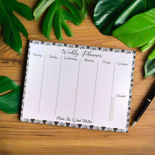 Weekly Planner Notepad – Make This Week Matter