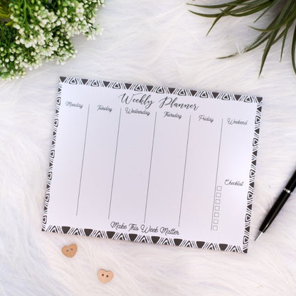 Weekly Planner Notepad – Make This Week Matter